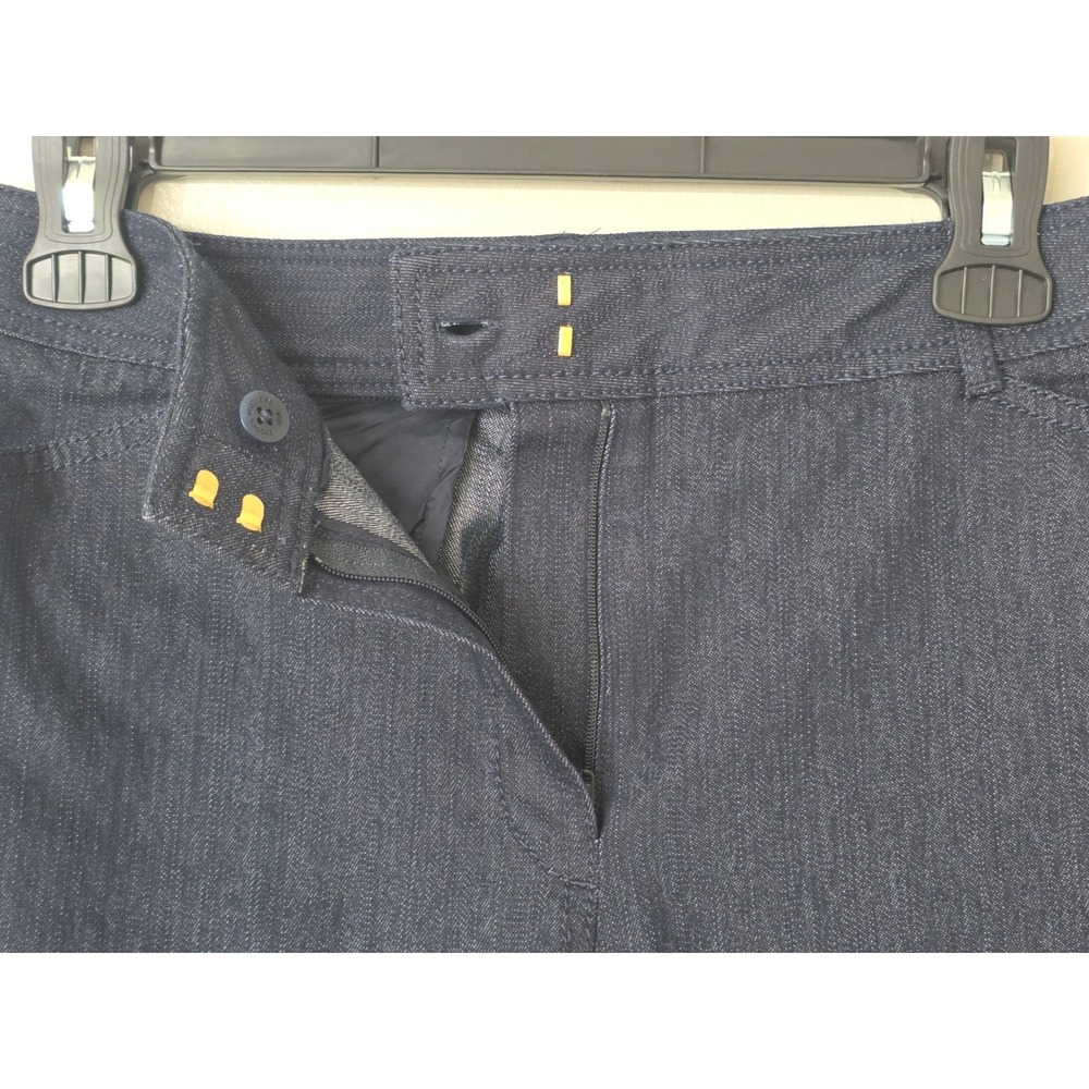 Brooks Brothers Pants Straight Mid Rise Dark Wash Stretch Preppy Office Womens 4 - Picture 7 of 9